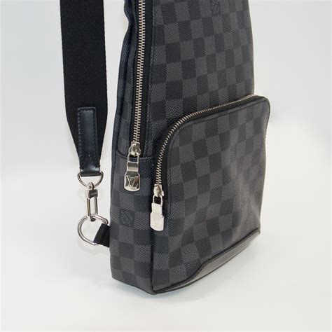 louis vuitton graphite sling bag|Louis Vuitton sling patterned bag.